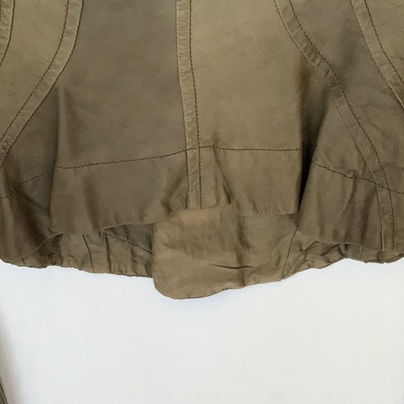 RICK OWENS Leather short jacket - Picture 7 of 12